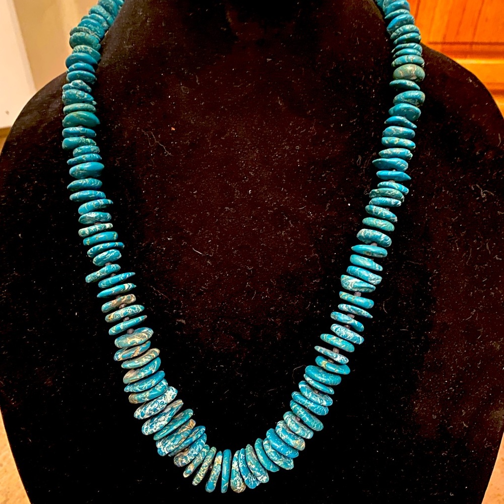 Beautiful turquoise necklace - show stopper!